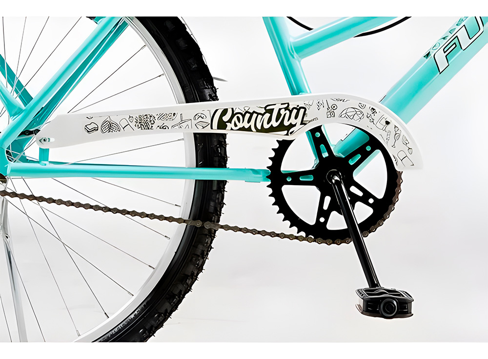 Bicicleta Futura Rodado 26 Paseo Dama Canasto Aqua