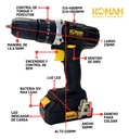 Taladro Atornillador 12v Konan 10mm 2 Baterias Percutor