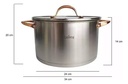 Set 3 Ollas Cacerolas Hudson Acero Inox Golden Inducción 