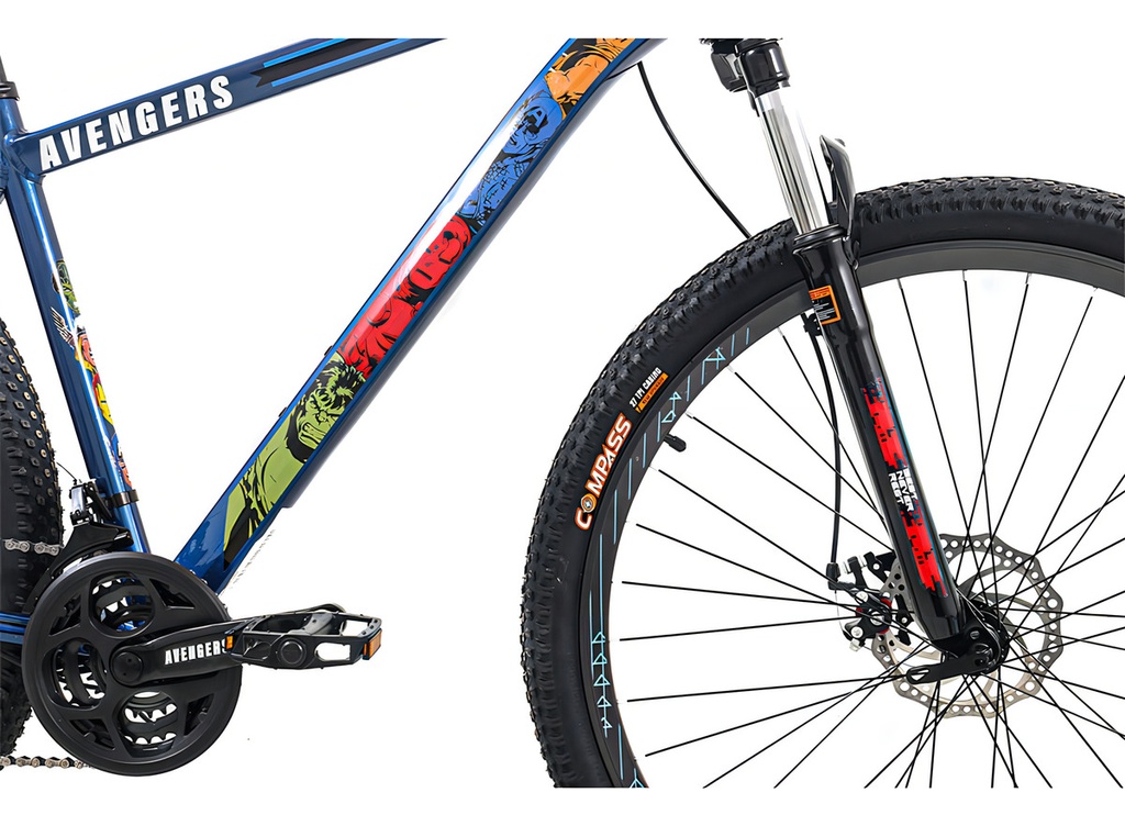 Bicicleta Mountain Bike Disney Avengers Rodado 29 Talle M