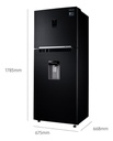 Heladera Freezer Superior Samsung No Frost 382 L Rt38k5932bs Color Black Inox