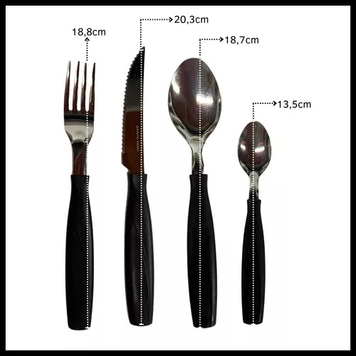 Set De Cubiertos Acero Inoxidable Juego De 16 Piezas
