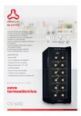 Cava De Vinos Termoeléctrica 12 Botellas Ultracomb Cv-6012 Panel Táctil