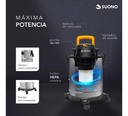 Aspiradora De Tacho Suono Hogar Polvo Sopladora - 15l Plateado