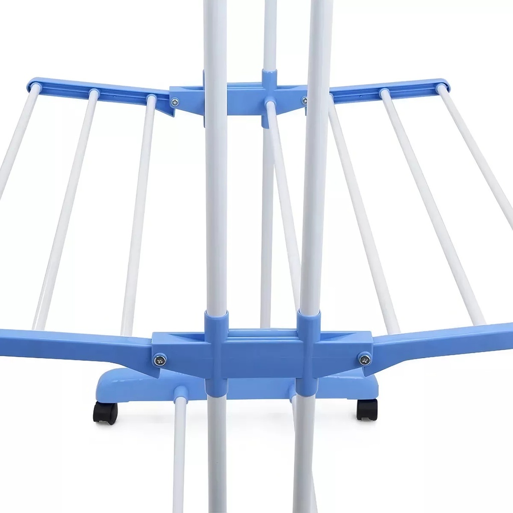 Tender Vertical 3 Niveles De Pie Midow Celeste Plegable