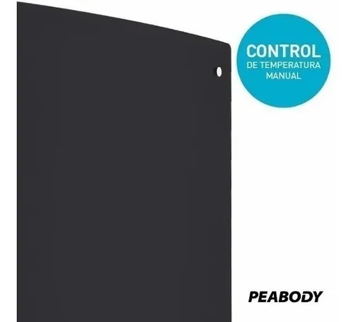 Panel Calefactor Eléctrico Peabody Pe-vqm20 Negro 220v P1