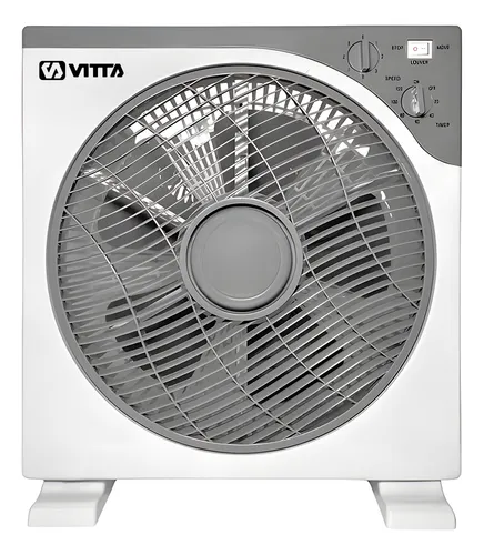 Ventilador Turbo Vitta 12" 40W Potente 5 Aspas Timer 3 Veloc