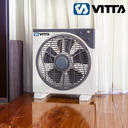 Ventilador Turbo Vitta 12" 40W Potente 5 Aspas Timer 3 Veloc