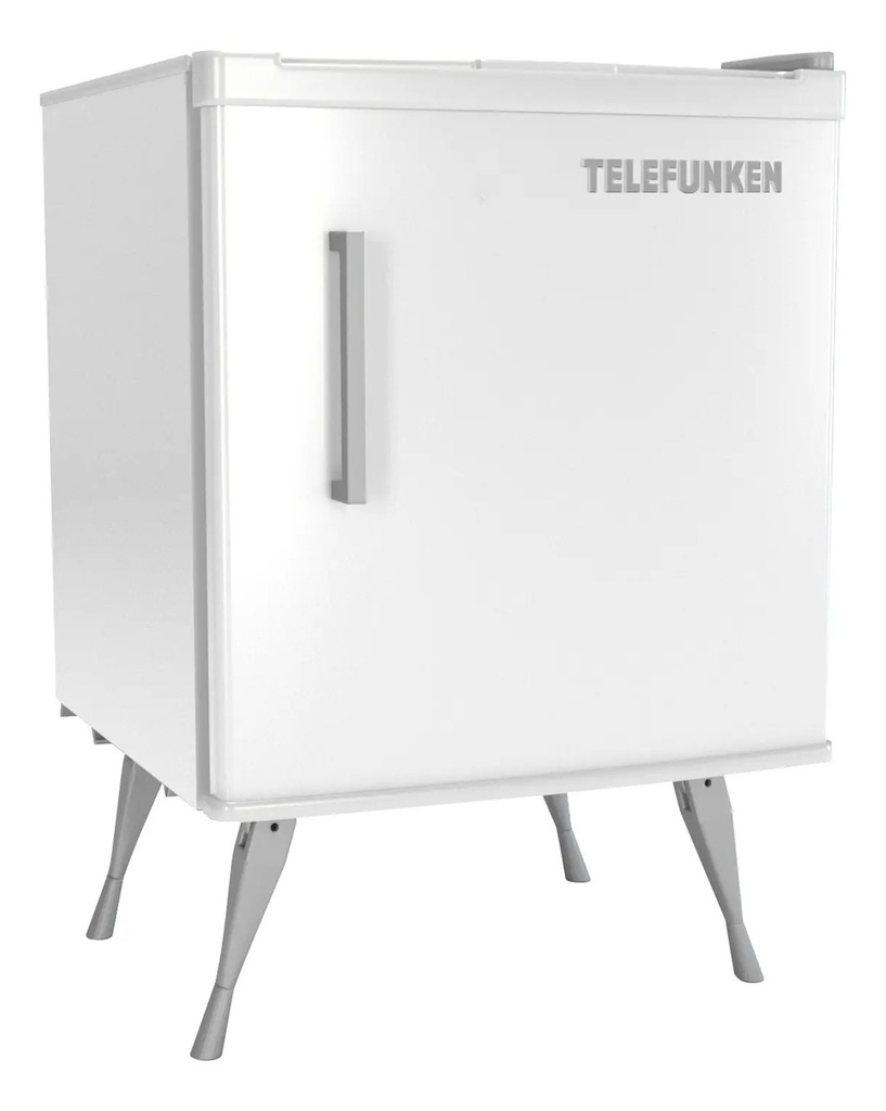 Heladera Telefunken  Blanco/gris/rojo 48l Con Congelador.