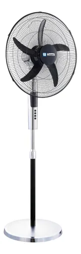 Ventilador De Pie 20" Vitta 3 Veloc 95W C/Remoto Plateado