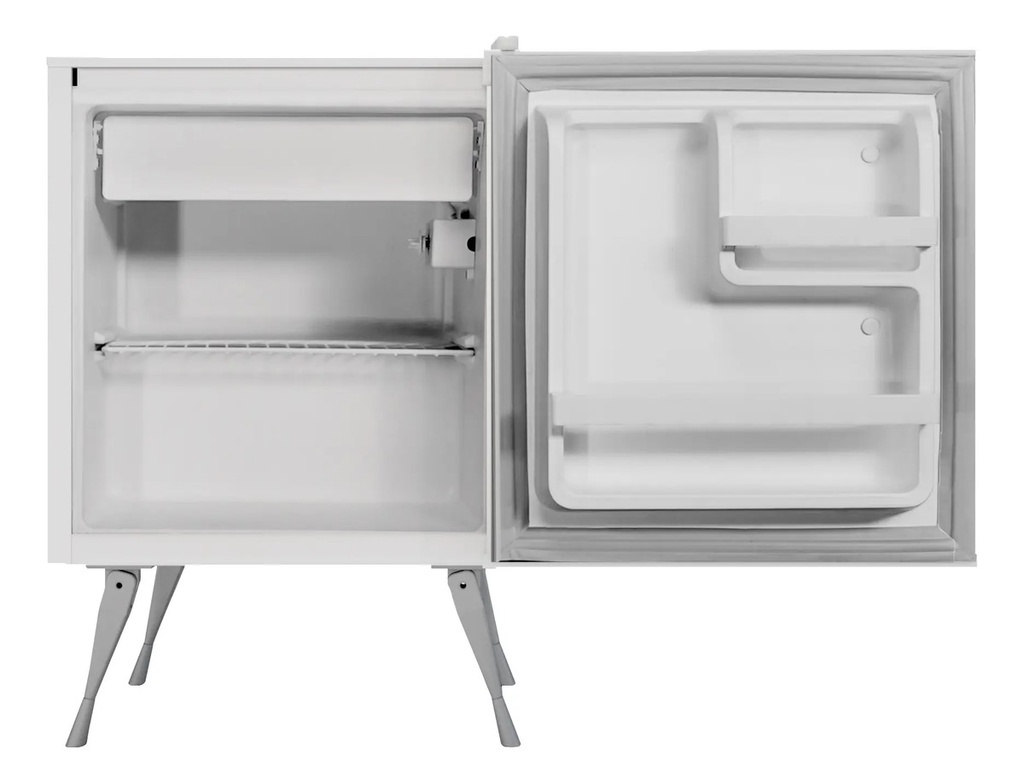Heladera Telefunken  Blanco/gris/rojo 48l Con Congelador.