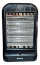 Estufa Electrica Vitta Halogena 4 Velas Fija V-533 - 1600w Negro