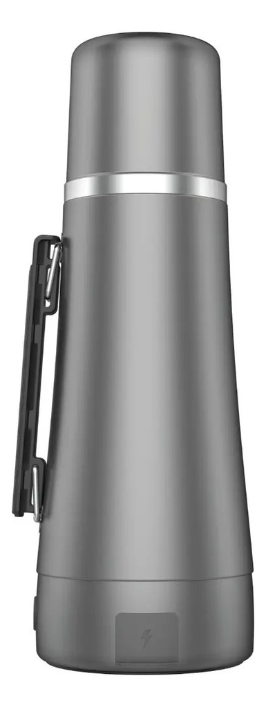 Termo Electrico Peabody Et1001d E-termo 1 Litro Mate Bombilla P1 Gris Oscuro