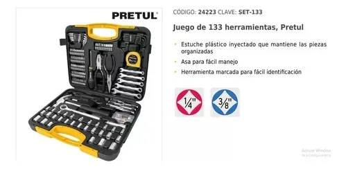 Juego Set De Herramientas 133 Piezas - Puntas Tubos Llaves
