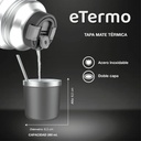 Termo Electrico Peabody Et1001d E-termo 1 Litro Mate Bombilla P1 Gris Oscuro
