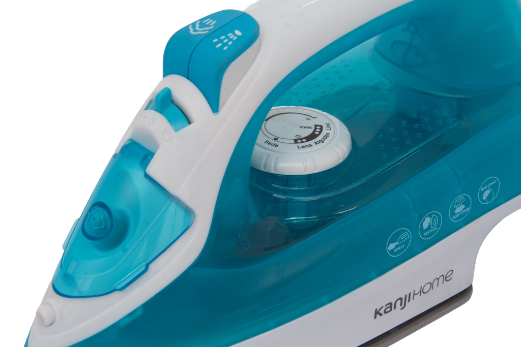 Plancha A Vapor Kanji Kjh-pl1602 1600w Lh Color Blanco