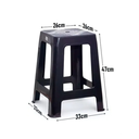Silla Banquetas Apilable Reforzada Banquito Brillo