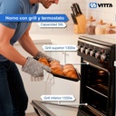 Cocina Eléctrica Vitta 50cm Negra/acero