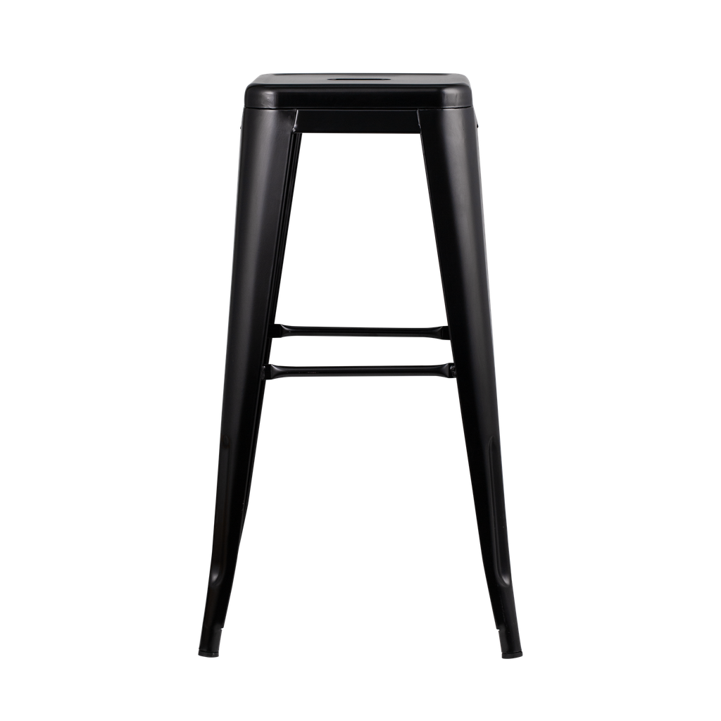 Banqueta Alta Tolix S/respaldo - Negra Kj577501.