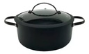 Batería Total Black Inducción Hudson Juego Set Teflón 5 Pzs