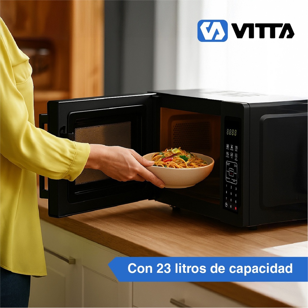 Microondas Vitta Digital 23Lts 1000W 6 Modos