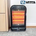 Estufa Infrarroja Vitta Halogena 3 Velas Fija 1200w - V-523
