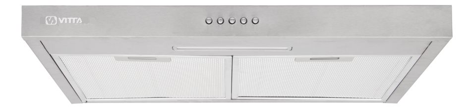 Extractor Purificador De Cocina 2 En 1 60cm Vitta Acero Inox