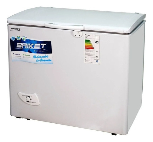 Freezer Horizontal Pozo Briket Fr 2500 Dual Tropical 224 Lts