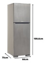 Heladera Briket Bk2f 2121 450lt Gris Plata