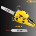 Motosierra 20  Potencia 3.0 Hp 2.2 Kw 7000 Rpm Konan Profesional
