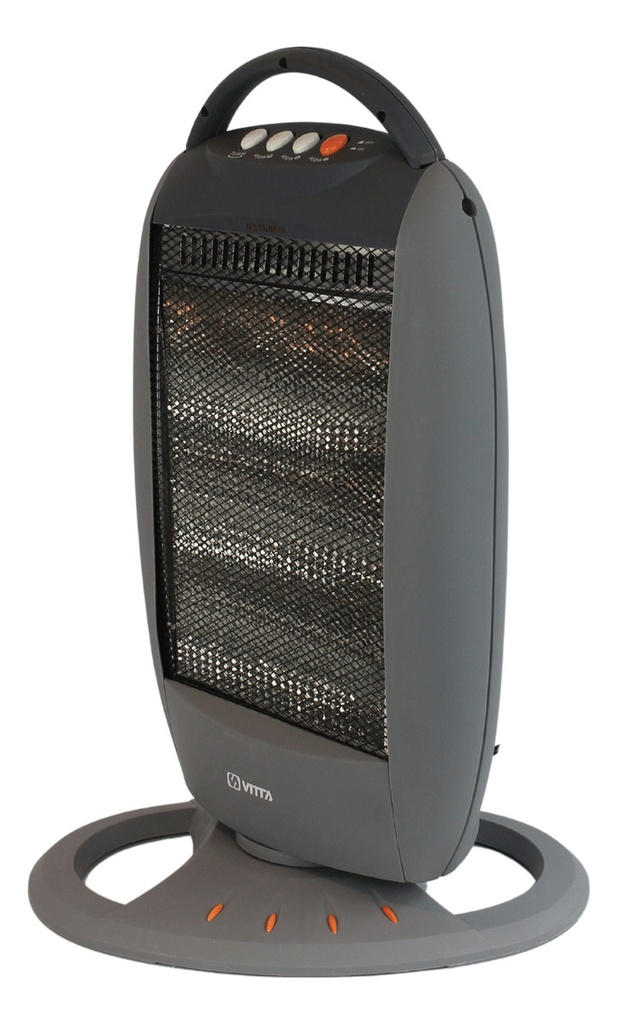 Estufa Halogena Cuarzo Vitta 1200w 3 Velas Giratoria Vit-201