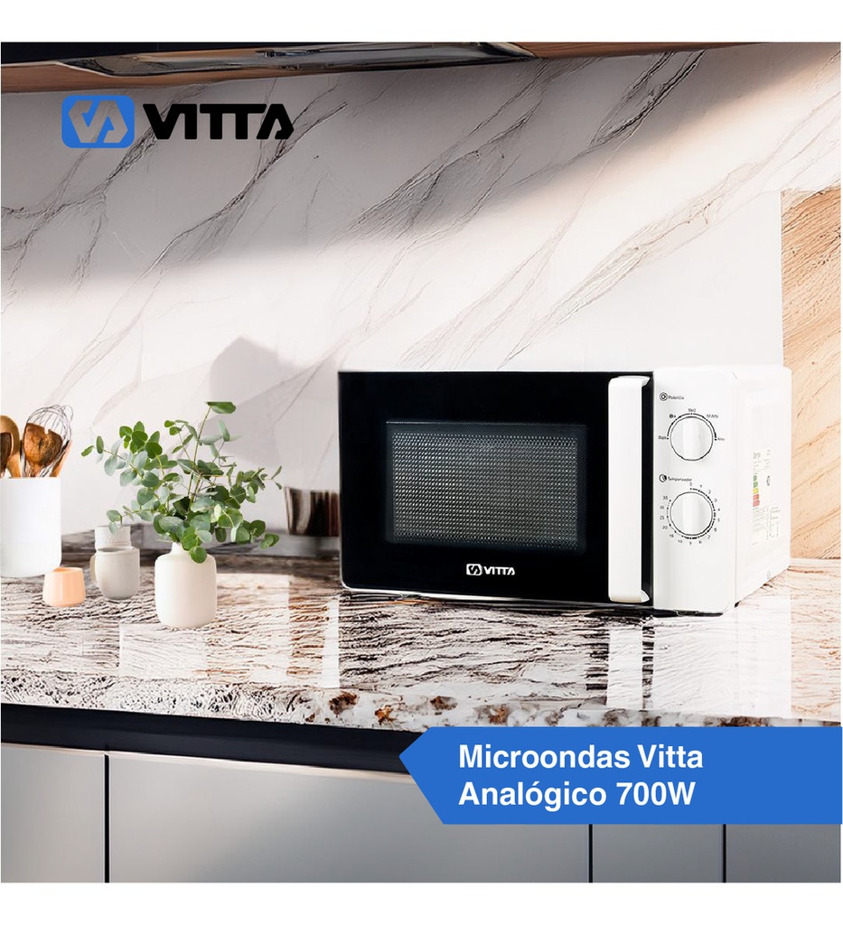 Microondas Vitta Mecanico 23l Vit-mw2xlx002 700w Blanco