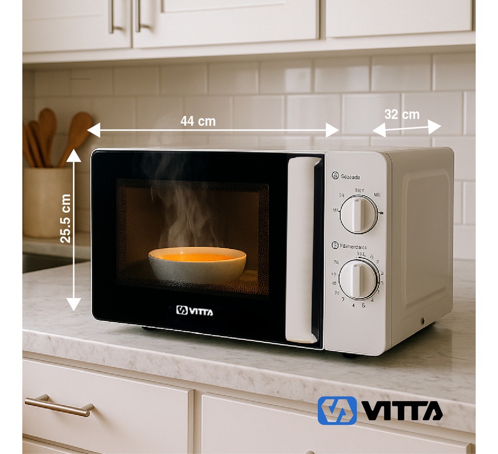 Microondas Vitta Mecanico 23l Vit-mw2xlx002 700w Blanco