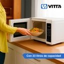 Microondas Vitta Digital 23l Vit-mw2xlx001 1000w Blanco