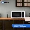 Microondas Vitta Digital 23l Vit-mw2xlx001 1000w Blanco