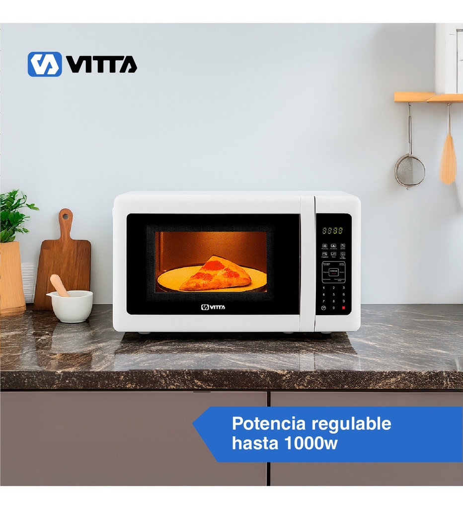 Microondas Vitta Digital 23l Vit-mw2xlx001 1000w Blanco