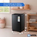 Lavasecarropas Vitta 6.5 Kg Automatico Silver Carga Superior