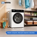 Lavarropas Vitta Inverter 8kg Wjite 1200 Rpm Vit-wmcfwt8k