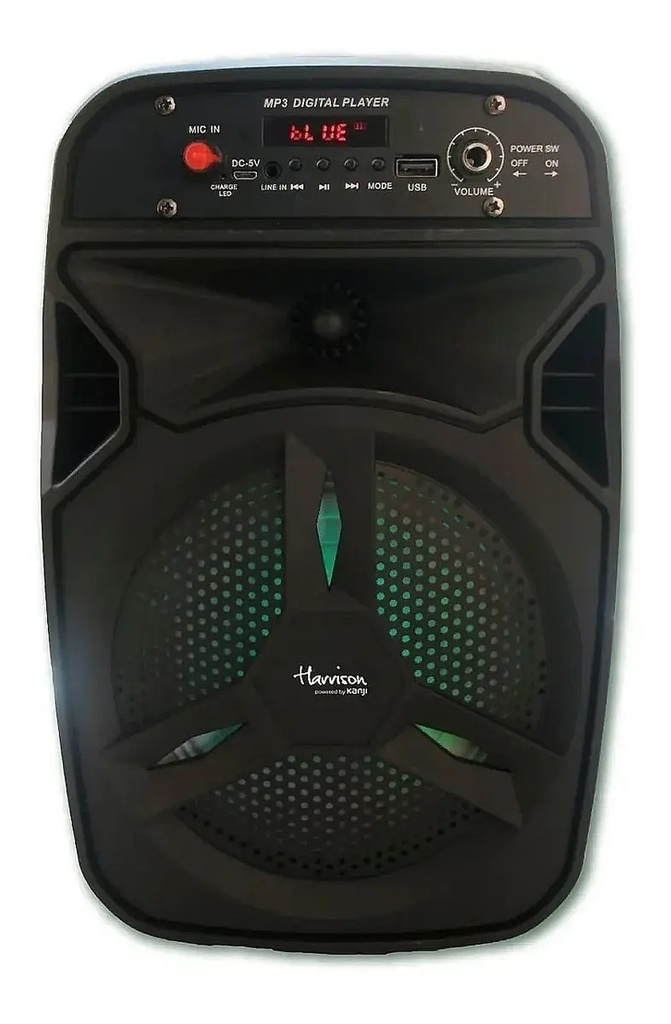 Parlante Portátil Bluetooth 550w Kanji Harrison Acid Mini
