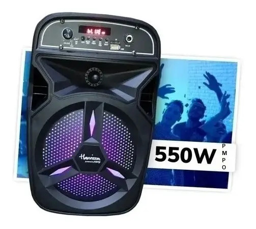 Parlante Portátil Bluetooth 550w Kanji Harrison Acid Mini