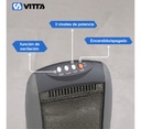 Estufa Halogena Cuarzo Vitta 1200w 4 Velas Giratoria Vit-405