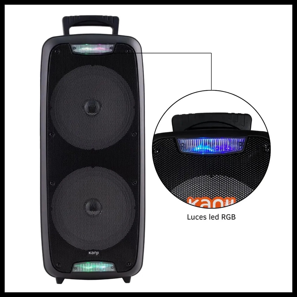 Parlante Portátil Kanji Privilege Con Micrófono Bluetooth
