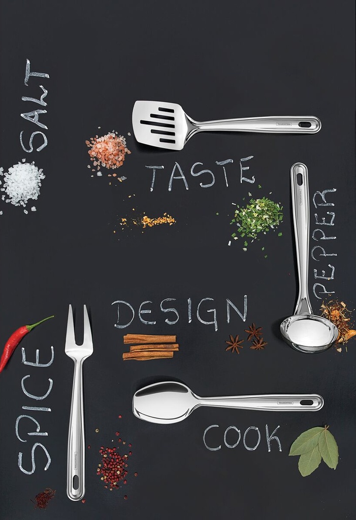 Set 4 Utensilios Cocina Tramontina Extrata Acero Inoxidable