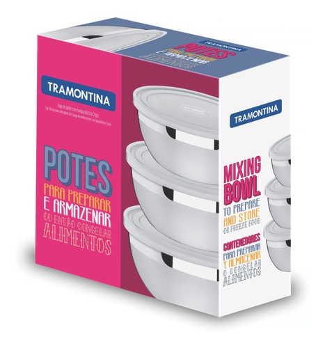 Juego De Tapper X3 Tramontina Freezinox De Acero Inox
