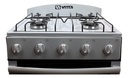 Cocina Vitta Multigas 52 Cm Puerta Y Respaldar De Vidrio