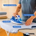 Plancha A Vapor Vitta Con Base De Ceramica 1600w Azul