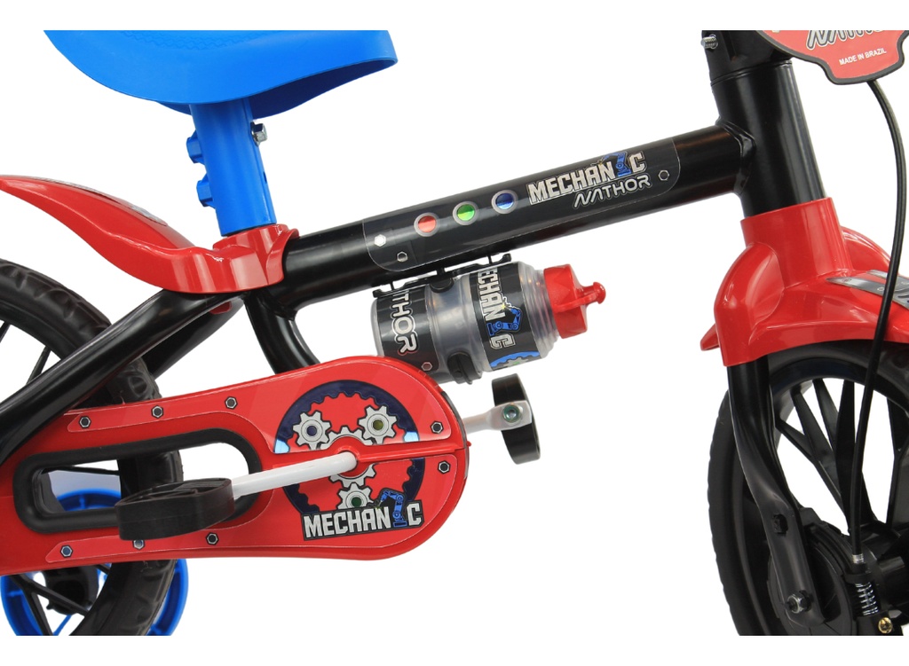 Bicicleta Infantil Reforzada Nathor R12 Rueditas Cantimplora
