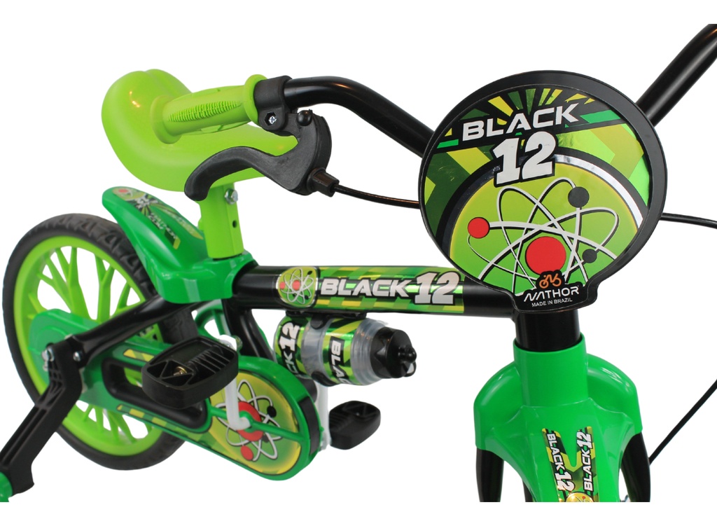 Bicicleta Infantil Reforzada Nathor R12 Rueditas Cantimplora