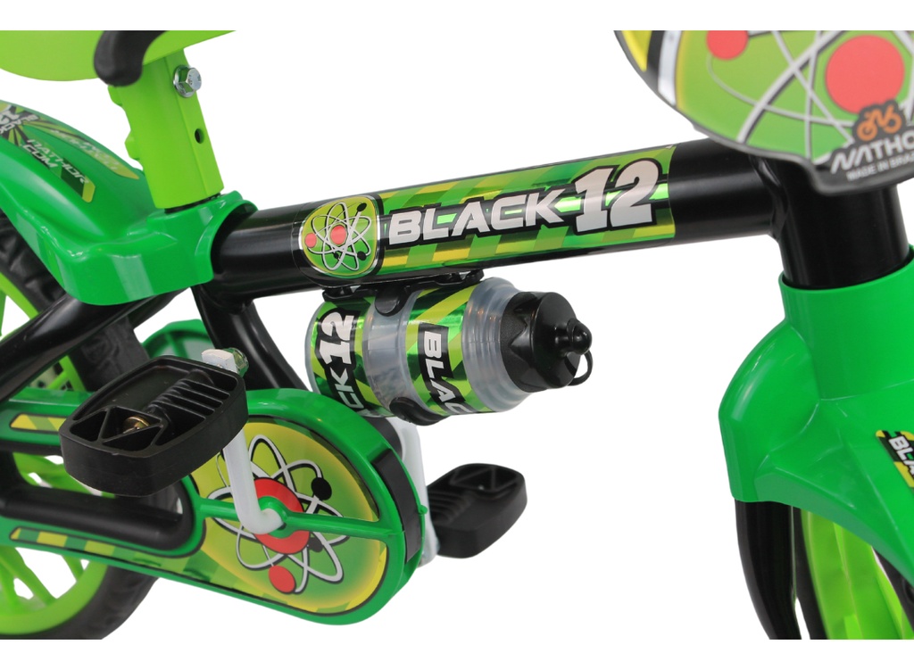 Bicicleta Infantil Reforzada Nathor R12 Rueditas Cantimplora