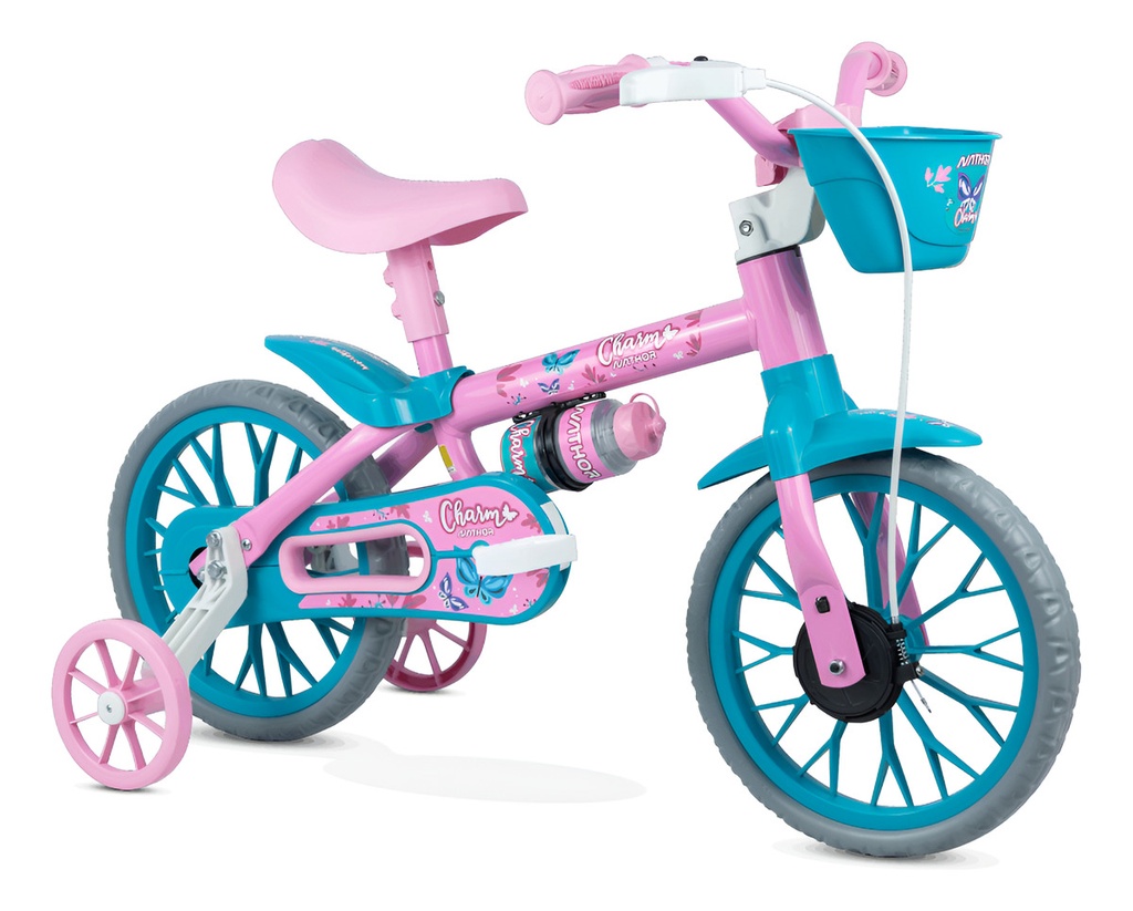 Bicicleta Infantil Reforzada Nathor R12 Rueditas Cantimplora
